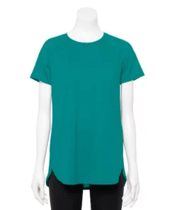 Tek Gear® Women' Tee Tunic High Slit -Tek Gear store 5232496 Spectacular Teal