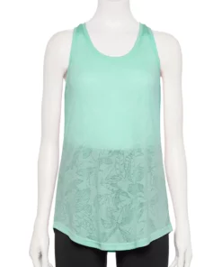 Women's Tek Gear® Racerback Tank -Tek Gear store 5232771 Aqua Burnout