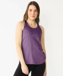 Women's Tek Gear® Racerback Tank -Tek Gear store 5232771 Grape Grenache