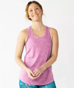 Women's Tek Gear® Racerback Tank -Tek Gear store 5232771 Luminous Pink