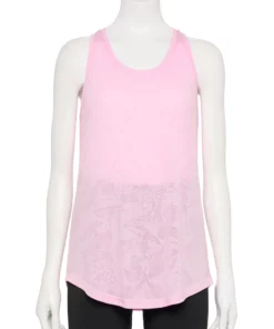 Women's Tek Gear® Racerback Tank -Tek Gear store 5232771 Pink Burnout