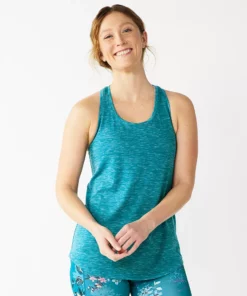 Women's Tek Gear® Racerback Tank -Tek Gear store 5232771 Spectacular Teal