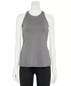 Tek Gear® Women' Performance Core Tank -Tek Gear store 5233437 Mineral Black Sd