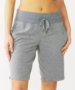 Tek Gear® Women' Short Essential Bermuda -Tek Gear store 5234540 Gray