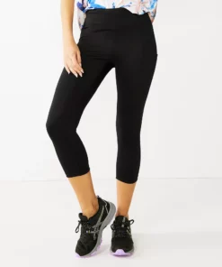 Tek Gear® Women' Legging Core High-Waisted Capri -Tek Gear store 5234821 Black