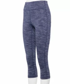 Tek Gear® Women' Legging Core High-Waisted Capri -Tek Gear store 5234821 Navy Spacedye