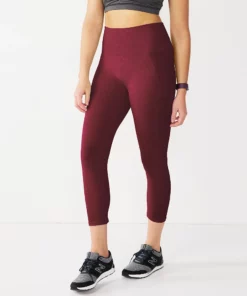 Tek Gear® Women' Legging Seamles Capri -Tek Gear store 5234831 Night Sangria