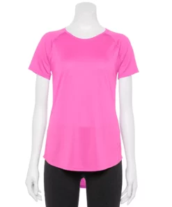 Petite Tek Gear® Tee Crewneck Core -Tek Gear store 5236259 Pink Trillion