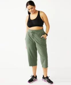 Tek Gear® Straight-Leg Essential Capri Plus Size -Tek Gear store 5242843 ALT9