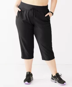 Tek Gear® Straight-Leg Essential Capri Plus Size