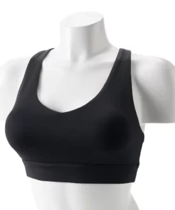Tek Gear® Bra Core Sport V-Neck Medium-Impact 32 Tek Gear® Bra Core Sport V-Neck Medium-Impact -Tek Gear store 5256799 Black