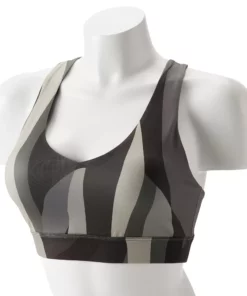 Tek Gear® Bra Core Sport V-Neck Medium-Impact 41 Tek Gear® Bra Core Sport V-Neck Medium-Impact -Tek Gear store 5256799 Black Abstract Print