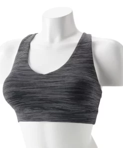 Tek Gear® Bra Core Sport V-Neck Medium-Impact 34 Tek Gear® Bra Core Sport V-Neck Medium-Impact -Tek Gear store 5256799 Black Spacedye