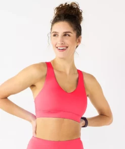 Tek Gear® Bra Core Sport V-Neck Medium-Impact 43 Tek Gear® Bra Core Sport V-Neck Medium-Impact -Tek Gear store 5256799 Fanatic Pink