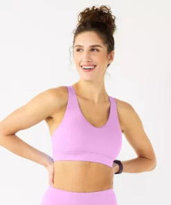 Tek Gear® Bra Core Sport V-Neck Medium-Impact 38 Tek Gear® Bra Core Sport V-Neck Medium-Impact -Tek Gear store 5256799 Little Lavender