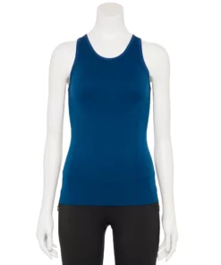 Tek Gear® Women' Racerback Tank Seamles -Tek Gear store 5256946 Blue Crayon