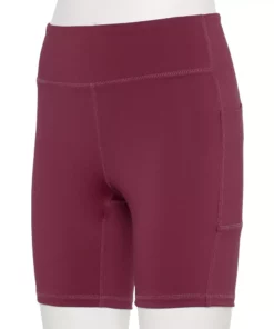 Tek Gear® Women' Short Core Bike High-Waisted -Tek Gear store 5259291 Night Sangria