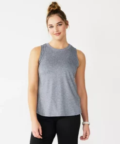 Tek Gear® Women' Tank High-Low Easy -Tek Gear store 5273656 Smokey Slate