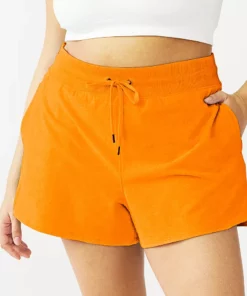 Tek Gear® Short Plus Size Drawstring Essential -Tek Gear store 5280466 Orange Jazz