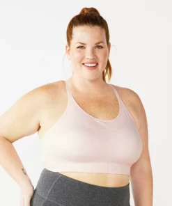 Tek Gear® Bra Plus Size Low-Impact Sport Seamles 16 Tek Gear® Bra Plus Size Low-Impact Sport Seamles -Tek Gear store 5282906 Pink Layer