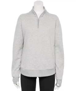 Tek Gear® Women' Jacket Fleece Ultrasoft Quarter-Zip -Tek Gear store 5521867 Metro Heather