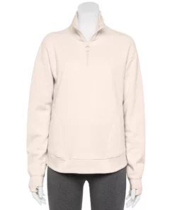 Tek Gear® Women' Jacket Fleece Ultrasoft Quarter-Zip -Tek Gear store 5521867 Natural Scallop