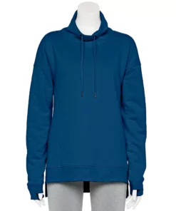 Tek Gear® Women' Tunic Fleece Ultrasoft Cowlneck -Tek Gear store 5521899 Blue Crayon