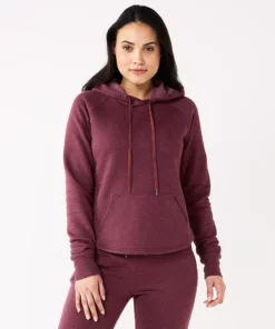Tek Gear® Women' Hoodie Fleece Ultrasoft 31 Tek Gear® Women' Hoodie Fleece Ultrasoft -Tek Gear store 5522495 Night Sangria
