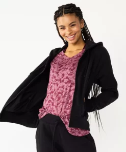 Tek Gear® Women' Jacket Fleece Ultrasoft -Tek Gear store 5523198 Black