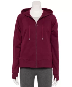 Tek Gear® Women' Jacket Fleece Ultrasoft -Tek Gear store 5523198 Night Sangria