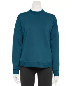 Tek Gear® Women' Sweatshirt Fleece Ultrasoft Mockneck 16 Tek Gear® Women' Sweatshirt Fleece Ultrasoft Mockneck -Tek Gear store 5523249 Blue Crayon