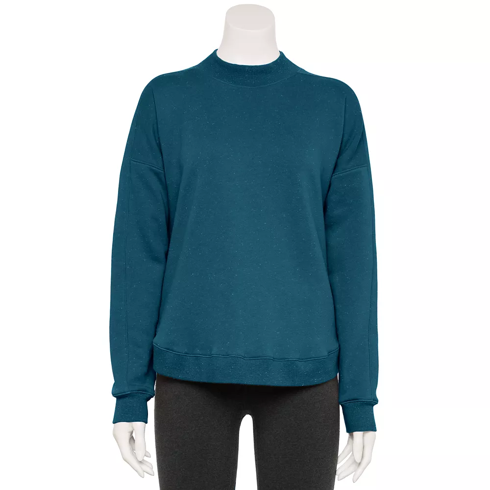 Tek Gear® Women' Sweatshirt Fleece Ultrasoft Mockneck 6 Tek Gear® Women' Sweatshirt Fleece Ultrasoft Mockneck - Image 4