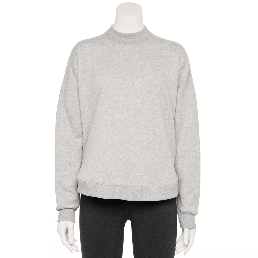 Tek Gear® Women' Sweatshirt Fleece Ultrasoft Mockneck 7 Tek Gear® Women' Sweatshirt Fleece Ultrasoft Mockneck - Image 5