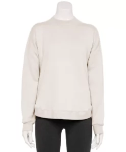 Tek Gear® Women' Sweatshirt Fleece Ultrasoft Mockneck 20 Tek Gear® Women' Sweatshirt Fleece Ultrasoft Mockneck -Tek Gear store 5523249 Natural Scallop