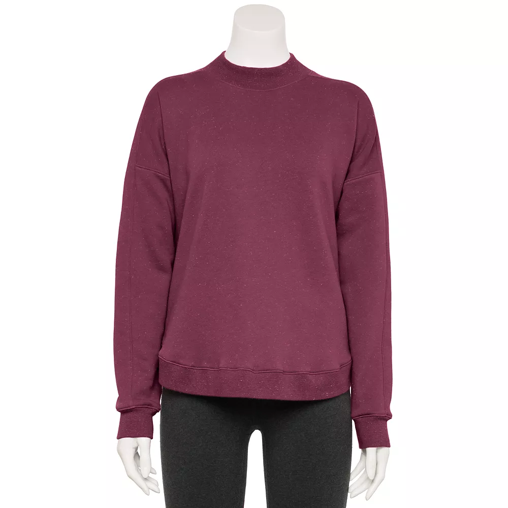 Tek Gear® Women' Sweatshirt Fleece Ultrasoft Mockneck 9 Tek Gear® Women' Sweatshirt Fleece Ultrasoft Mockneck - Image 7
