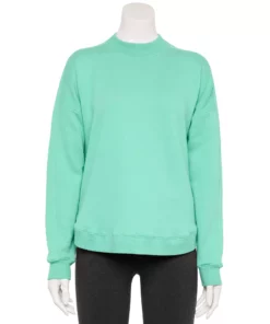 Tek Gear® Women' Sweatshirt Fleece Ultrasoft Mockneck 18 Tek Gear® Women' Sweatshirt Fleece Ultrasoft Mockneck -Tek Gear store 5523249 Shy Green
