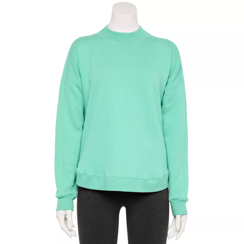 Tek Gear® Women' Sweatshirt Fleece Ultrasoft Mockneck 8 Tek Gear® Women' Sweatshirt Fleece Ultrasoft Mockneck - Image 6