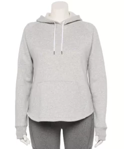Tek Gear® Hoodie Fleece Plus Size Ultrasoft 34 Tek Gear® Hoodie Fleece Plus Size Ultrasoft -Tek Gear store 5527170 Metro Heather