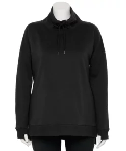 Tek Gear® Tunic Fleece Plus Size Ultrasoft Cowlneck 16 Tek Gear® Tunic Fleece Plus Size Ultrasoft Cowlneck -Tek Gear store 5527206 Black