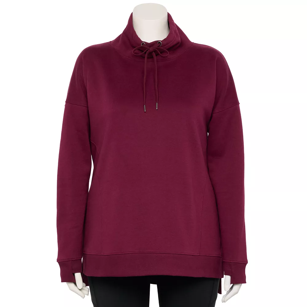 Tek Gear® Tunic Fleece Plus Size Ultrasoft Cowlneck 3 Tek Gear® Tunic Fleece Plus Size Ultrasoft Cowlneck