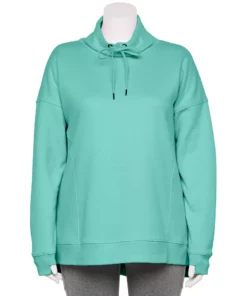 Tek Gear® Tunic Fleece Plus Size Ultrasoft Cowlneck 18 Tek Gear® Tunic Fleece Plus Size Ultrasoft Cowlneck -Tek Gear store 5527206 Shy Green