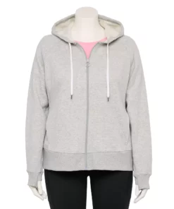 Tek Gear® Jacket Fleece Plus Size Ultrasoft -Tek Gear store 5540291 Metro Heather