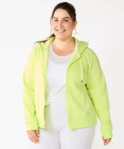 Tek Gear® Jacket Fleece Plus Size Ultrasoft -Tek Gear store 5540291 Real Lemon