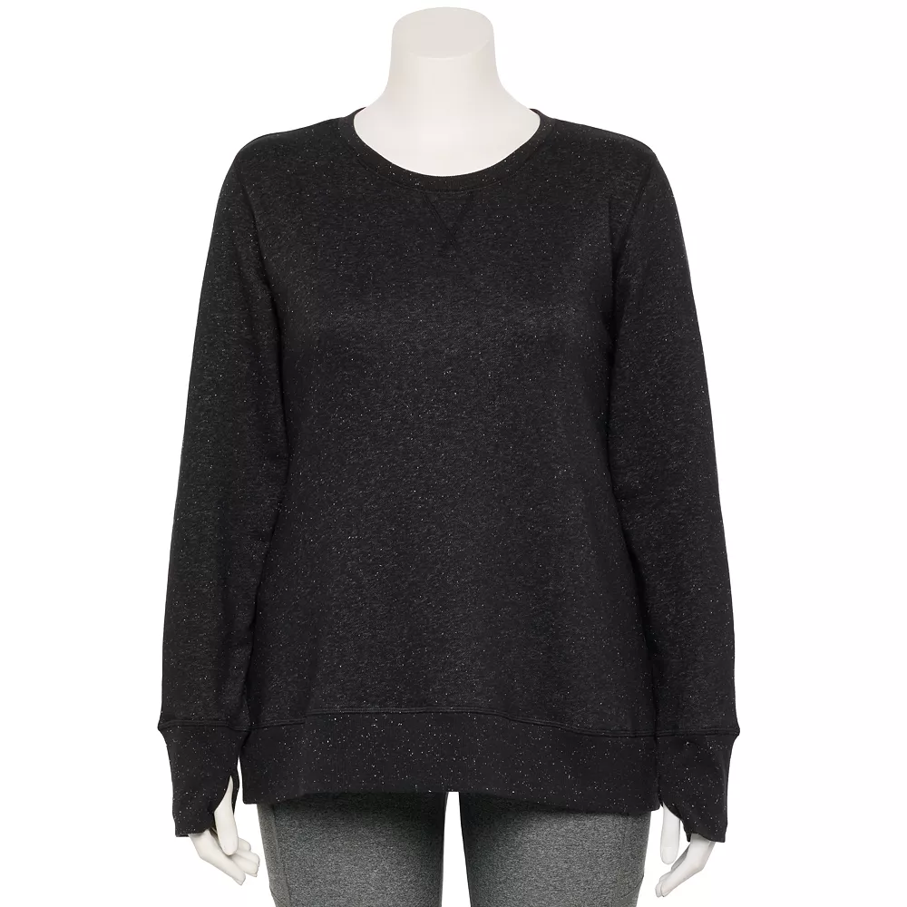 Tek Gear® Sweatshirt Fleece Plus Size Ultrasoft 6 Tek Gear® Sweatshirt Fleece Plus Size Ultrasoft - Image 4