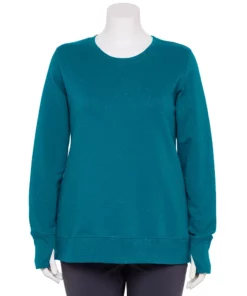 Tek Gear® Sweatshirt Fleece Plus Size Ultrasoft 15 Tek Gear® Sweatshirt Fleece Plus Size Ultrasoft -Tek Gear store 5542897 Night Life Teal