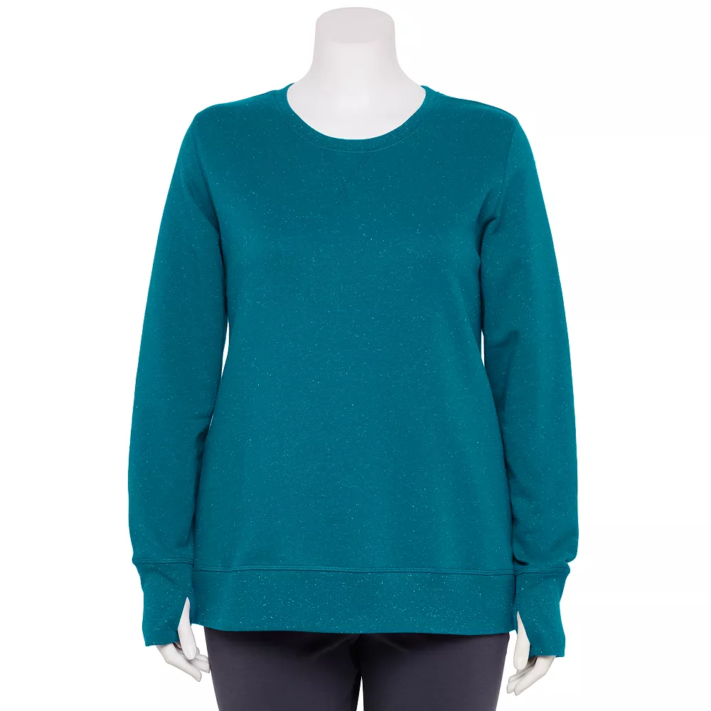 Tek Gear® Sweatshirt Fleece Plus Size Ultrasoft 8 Tek Gear® Sweatshirt Fleece Plus Size Ultrasoft - Image 6