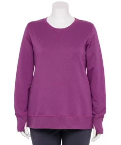 Tek Gear® Sweatshirt Fleece Plus Size Ultrasoft 12 Tek Gear® Sweatshirt Fleece Plus Size Ultrasoft -Tek Gear store 5542897 Ravishing Orchid