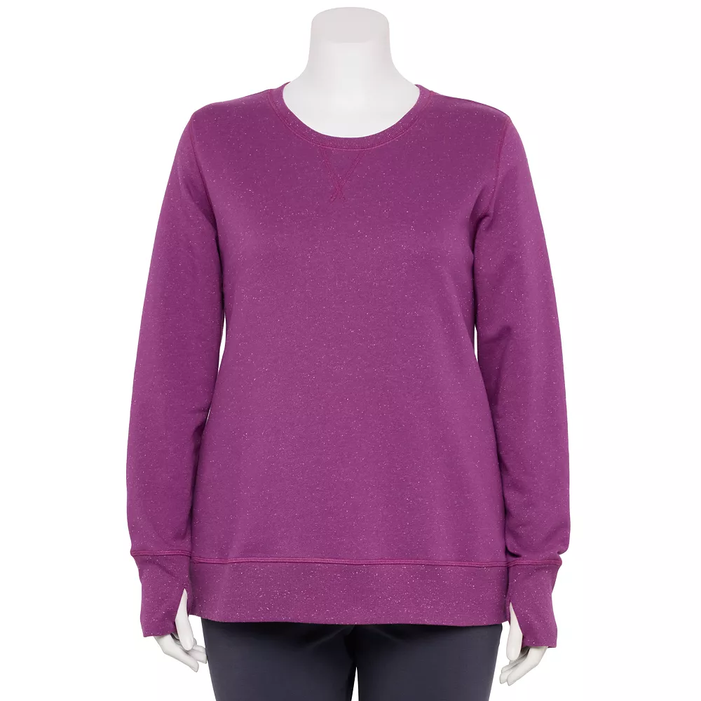 Tek Gear® Sweatshirt Fleece Plus Size Ultrasoft 5 Tek Gear® Sweatshirt Fleece Plus Size Ultrasoft - Image 3