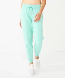 Tek Gear® Jogger Fleece Petite Ultrasoft 14 Tek Gear® Jogger Fleece Petite Ultrasoft -Tek Gear store 5543172 Shy Green