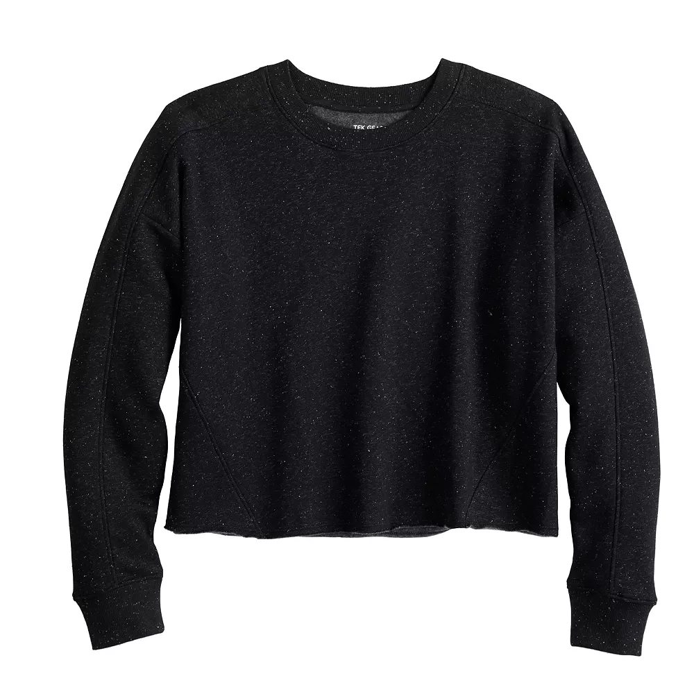 Tek Gear® Women' Sweatshirt Fleece Ultrasoft Easy Crop 12 Tek Gear® Women' Sweatshirt Fleece Ultrasoft Easy Crop - Image 10